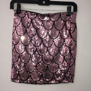 Sequin mini Skirt
